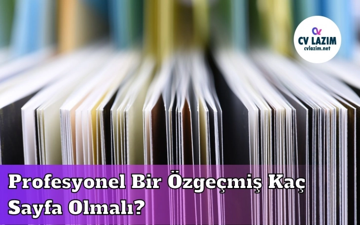 Profesyonel Bir Özgeçmiş Kaç Sayfa Olmalı?